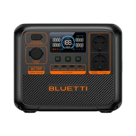 ‏תחנת כוח Bluetti Portable Power Station AC70P 1000W 864Wh 99226-000-29