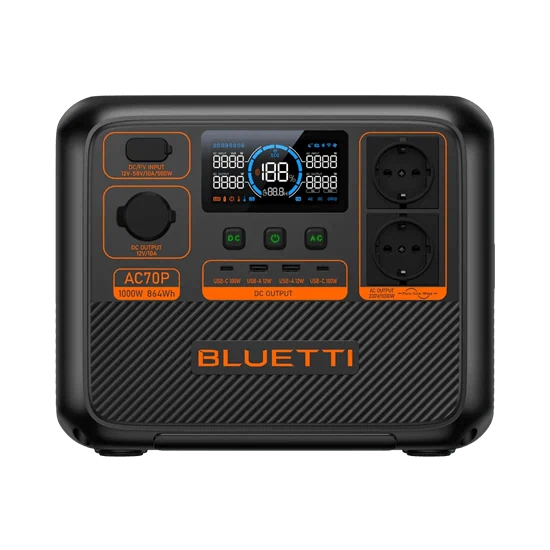 ‏תחנת כוח Bluetti Portable Power Station AC70P 1000W 864Wh 99226-000-29